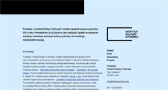 Desktop Screenshot of kulturacyfrowa.org