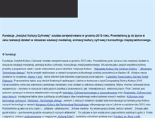 Tablet Screenshot of kulturacyfrowa.org